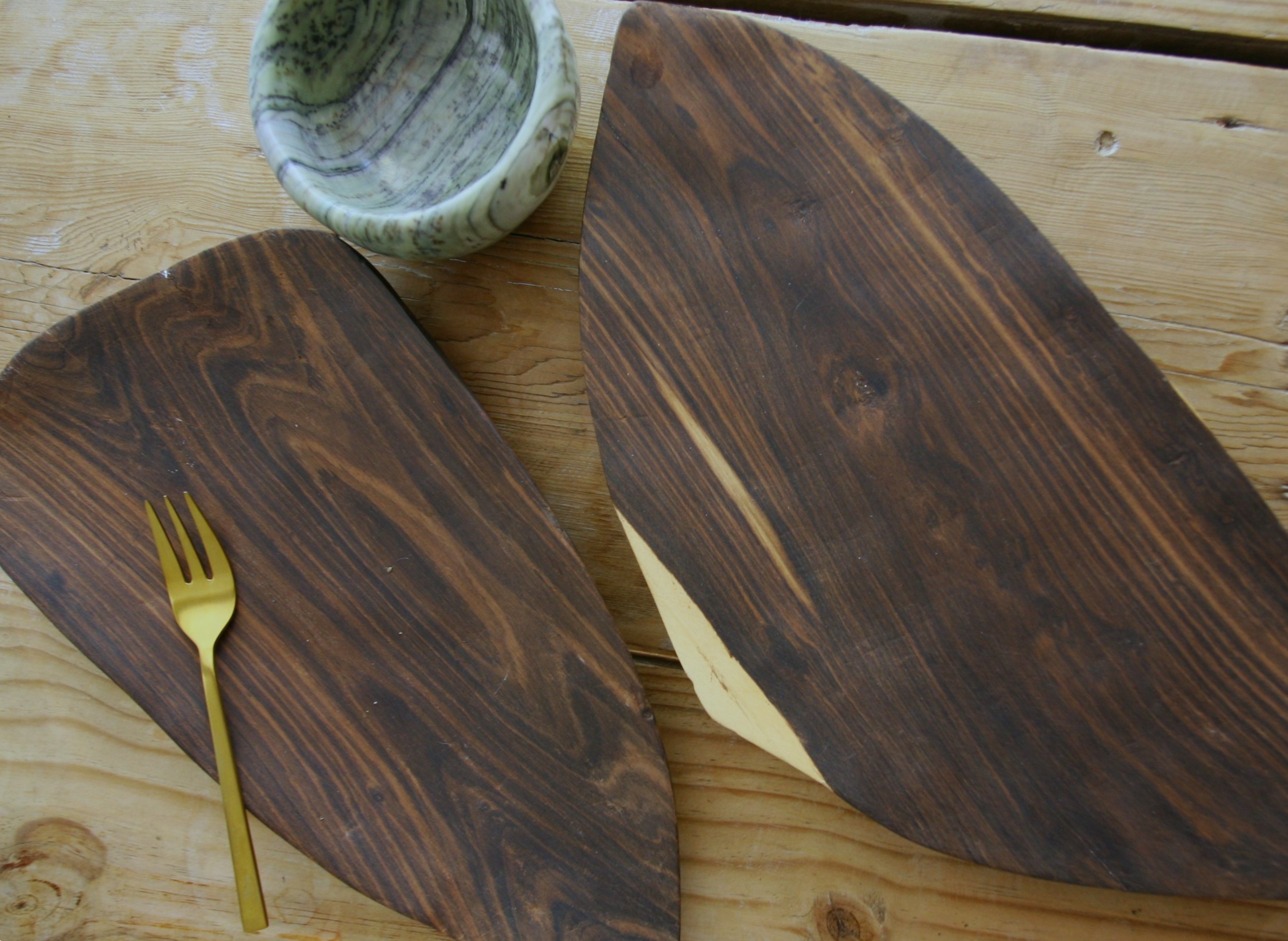 Wood Platters - triangular